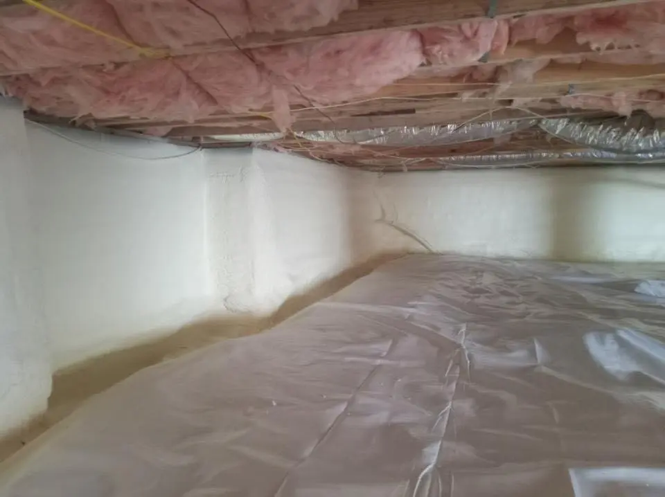 Crawl space encapsulation with closed-cell spray foam for Spray Foam Roofing Repair in Mount Carmel